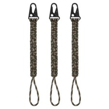 3 Pcs Paracord Keychain Lanyard Keychain Cord with Hook Camouflage