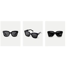 Veronica Beard Reversible CHIMI Women's 08 SUNGLASSES Black NIB 198