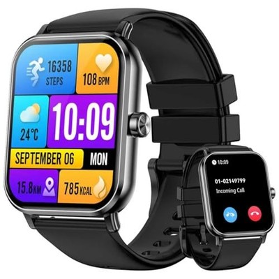 Smart Watch for Men - 1.85''HD 2026 Upgraded Fitness Tracker Bluetooth Call and