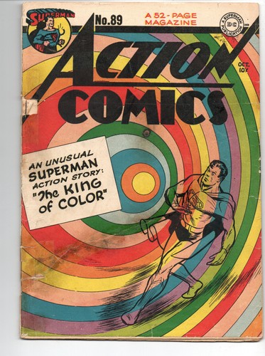 ACTION COMICS #89 (1945) - GRADE 2.0 - DC SUPERMAN GOLDEN AGE RAINBOW COVER