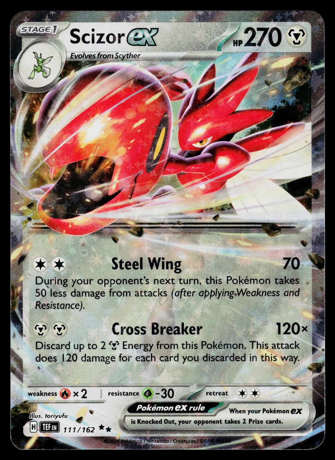 Scizor ex 111/162 SV05: Temporal Forces Holo
