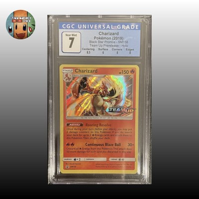 charizard pokemon card sale Pokemon Card, Charizard Holo Team Up Prerelease SM158 CGC 7, Near Mint,  2019
