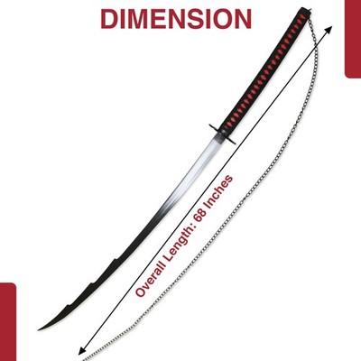 Ninja Moon Collectible Katana | Majestic Ultimate 68 inch Long