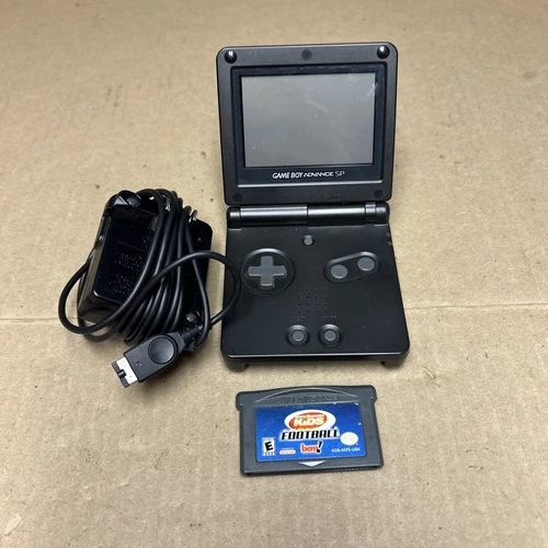 Gameboy Advance SP Black/Onyx/Graphite AGS-001 - w/ Charger *Bad Battery*