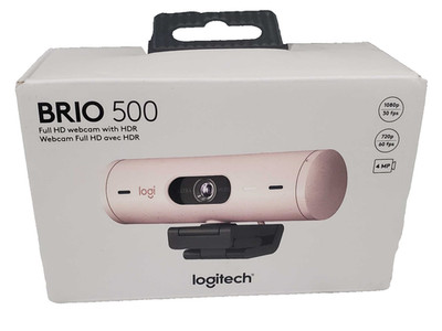 Logitech Core Brio 500 1080p Full HD Webcam in Rose - 960-001432