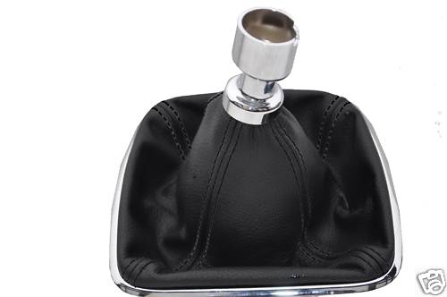 FORD S-MAX OR GALAXY MK3 GEAR GAITER 06+ BLACK STITCH