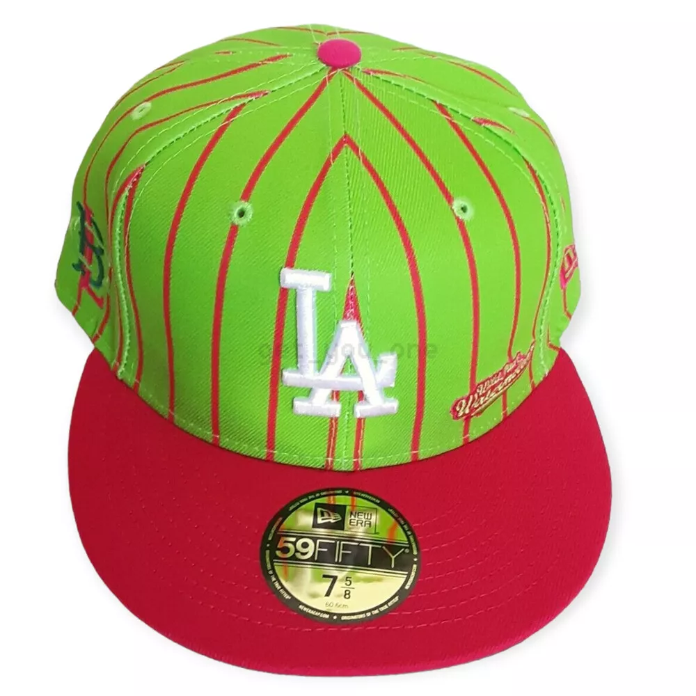 New Era LA Dodgers Big League Chew Watermelon 59FIFTY Fitted Hat 7 5/8