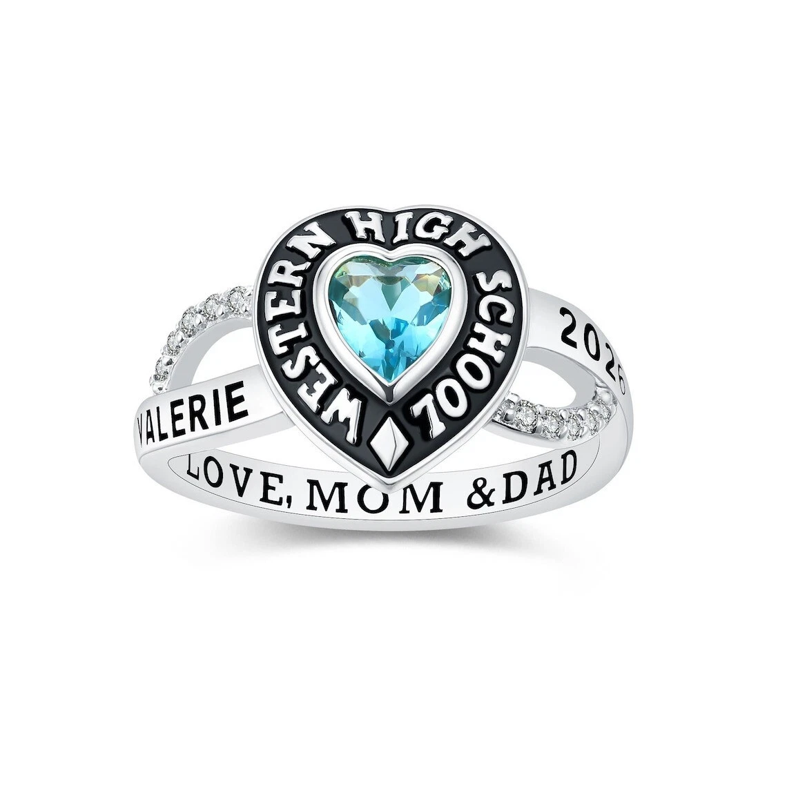 Customized silver ring sale