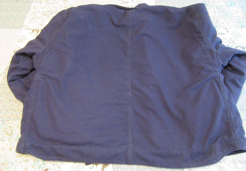 Vintage Carhart Blue Quilted Work Jacket Mens XXL (2X) Made in Mexico
