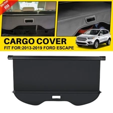 For Ford Edge 2013-2019 Rear Trunk Cargo Cover Retractable Luggage Shade Black
