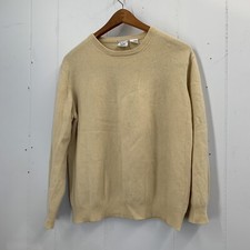 Kristin Page Sweater Womens Medium Sportswear Tight Knit White Yellow 1990s M