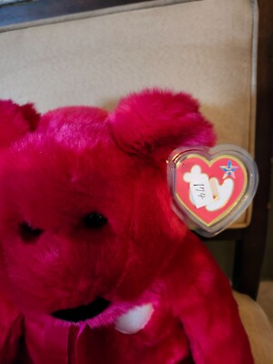 RARE TY Beanie Buddies Buddy XL 42” Valentina Plush Jumbo Teddy
