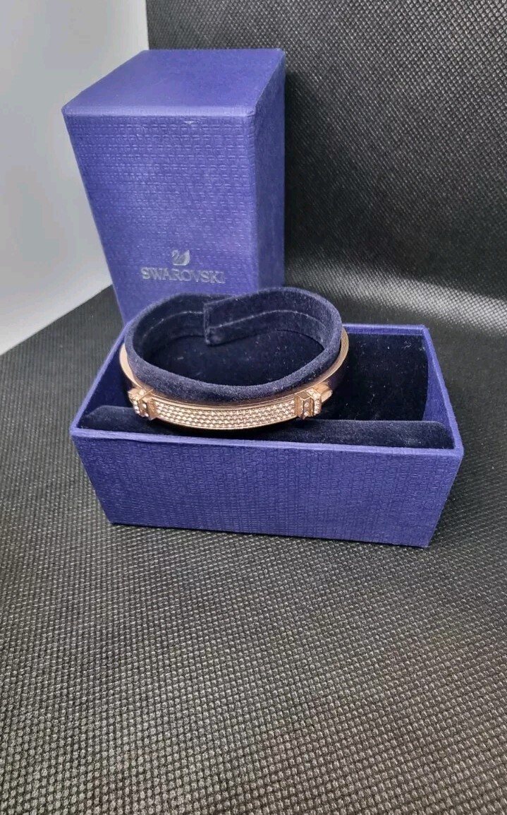 アクセサリー Swarovski CRY/ROS BANGLE 17cm SWAROVSKI Distinct Narrow Rose Bangle 5184154 Size M | eBay UK