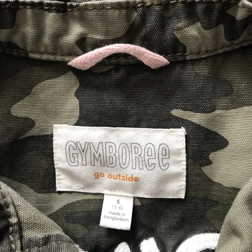 Chaleco bordado camuflaje Gymboree Go Outside talla pequeña (5-6) desgastado Foto 4 de 4