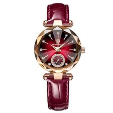 Luxury Women's Leather Quartz Watch Waterproof Elegant Fashion Dial