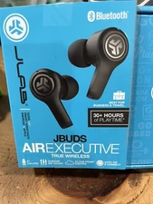 JLab- JBuds Air Executive True Wireless In-Ear Headphones – Black