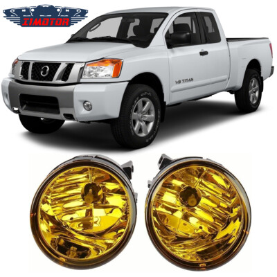 PIT66 2pcs Fog Light Front Bumper Lamp+Bulbs Fit For 04-15