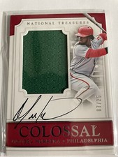 2017 National Treasures Colossal Material Signatures Auto ODUBEL HERRERA /25