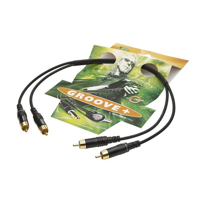 Sommer Cable Cinchkabel / RCA Kabel - mit Hicon Cinch Steckern Onyx in 1 m Länge