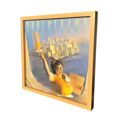 Schallplattenrahmen Rahmen für Vinyl Schallplatte in braun 12" Bilderrahmen - Bild 2 von 5