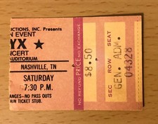 1979 STYX NASHVILLE CONCERT TICKET STUB PIECES OF EIGHT TOUR THE GRAND ILLUSION