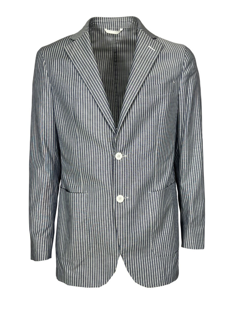 ЛУИДЖИ БЬЯНКИ, Херрен Жаке, генеральный директор Streifen blau/weiß, 100% Баумволле