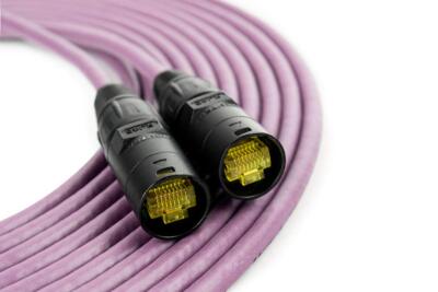 SoundTools SuperCAT etherCON to etherCON CAT5e Cable, Purple 30m