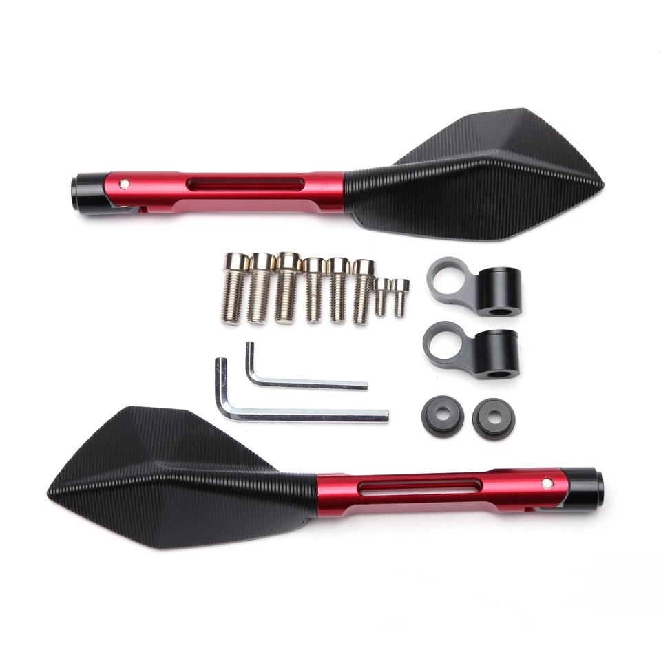 Espejos retrovisores de aluminio CNC para motocicleta 8/10 mm para Yamaha Zuma 50 50F YW125 Foto 4 de 4