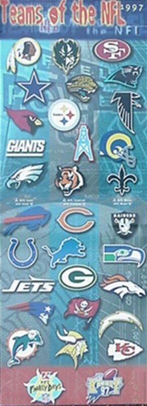 1997 KMART NFL TEAM LOGOS POSTER | eBay