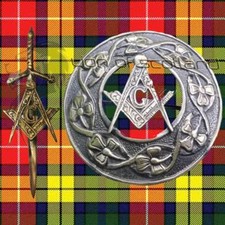 Scottish Kilt Fly Plaid Brosche Freimaurer Antik Highland Celtic Pins Broschen 4"
