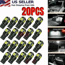 20X T10 194 168 W5W 2825 LED Bulb Light Canbus White License Plate Interior 6000