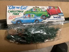 Vintage On The Go Miniature Christmas Tree For Car Van Truck Window Lights Up