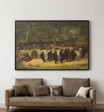 The Bear Dance by William Holbrook Beard Canvas/Poster Wall Art