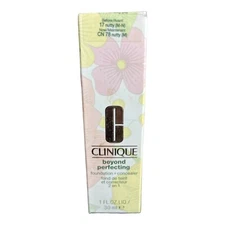 New Clinique Beyond Perfecting Foundation Plus Concealer-17 Nutty M-N 1 Fl Oz