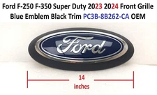 Ford F250 F350 Super Duty 2023 2024 2025 Front Grille Emblem PC3B-8B262-CA OEM