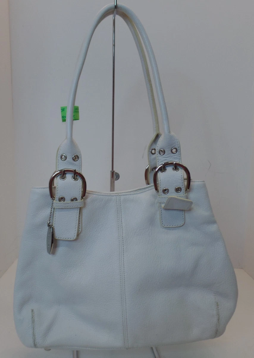 Tignanello white leather handbags new arrivals