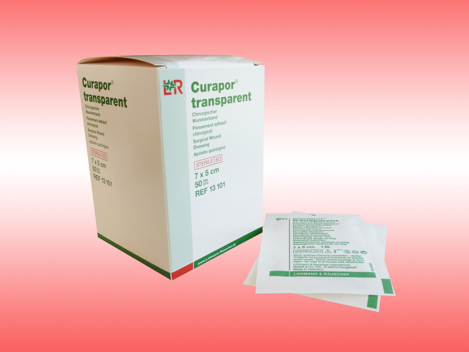 Bild 1 - Curapor Wundverband transparent 7 x 5 cm 50 Stück keim- und wasserdicht