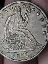 1852 O Seated Liberty Half Dollar- New Orleans, XF/AU Details