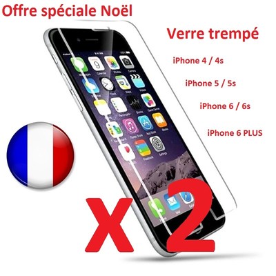 Protection En Verre Trempé NOVAGO Pour IPhone 4, 5, 6, 6 Plus - Anti-rayures Et Anti-chocs, Neuf