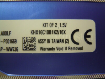 Kingston 16 GB DIMM 1600 MHz DDR3 SDRAM Memory (KHX16C10B1K2/16X