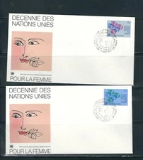 United Nations NY SC # 318-319 UN Decade For Women FDC . UNPA