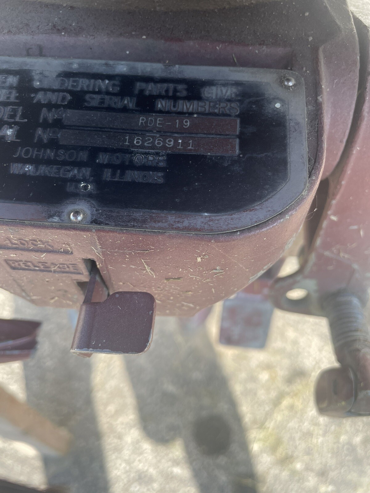 Vintage 1958 Johnson RDE19 35 HP Outboard Boat Motor eBay