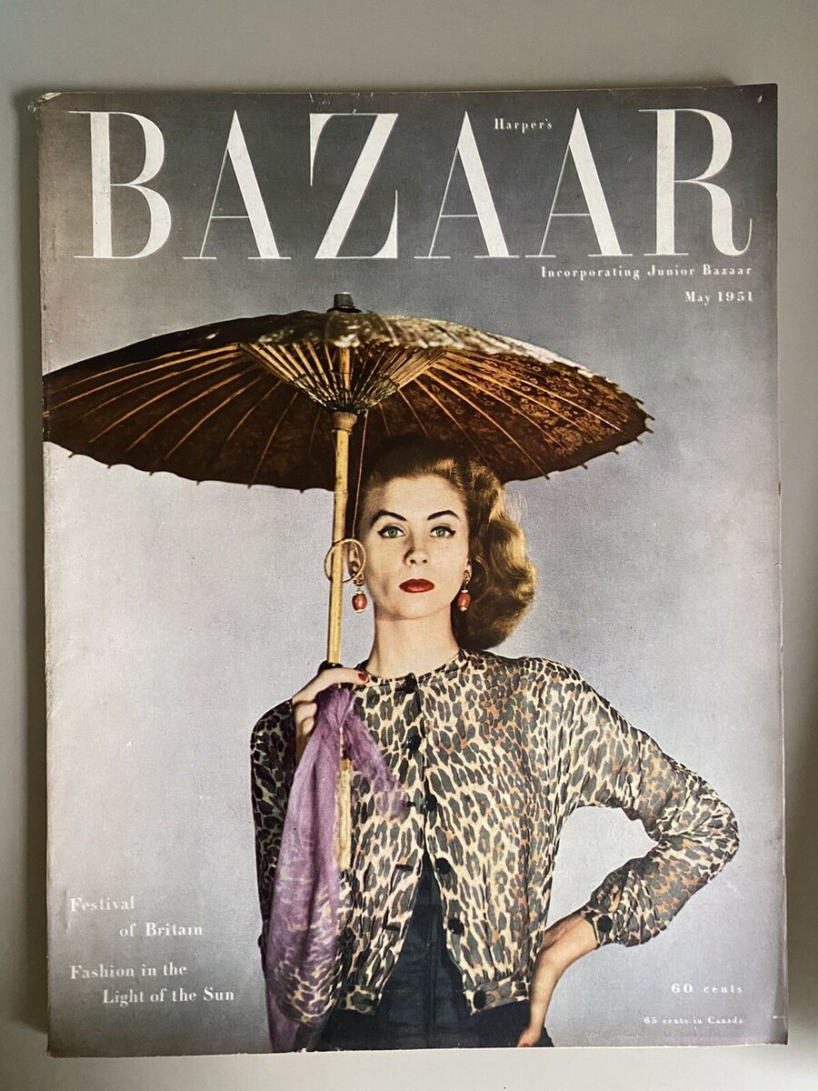 Harper's Bazaar Magazine May 1951 Richard Avedon Vintage Harper's Bazaar Magazine May 1951 Richard Avedon Vintage