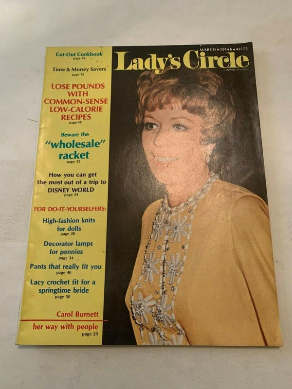 March 1972 Lady's Circle Magazine Carol Burnett