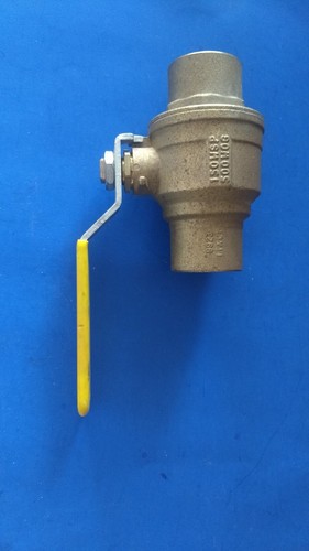 1 1/2" Full Port 500WOG, 150 WSP, Brass Ball Valve, Sweat (Solder)