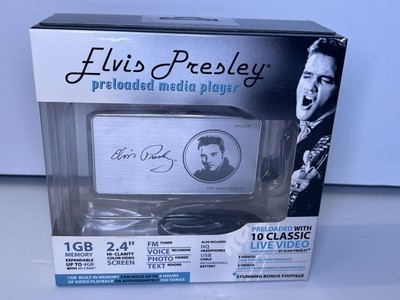 Elvis Presley Preloaded Digital Media Player Zvue (1 GB) Open Box /RARE