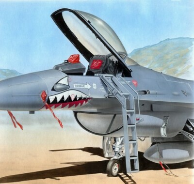 Plus Model 1/48 Ladder for General-Dynamics F-16A/Lockheed-Martin F-16C