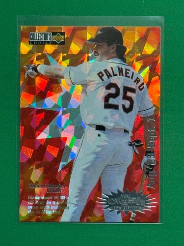 1996 Collectors Choice #CG3 Rafael Palmeiro Crash The Game Silver Aug 29-Sept 1