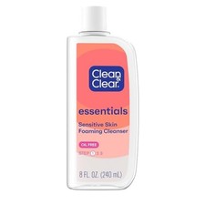 2 Pack Clean  Clear Essentials Foaming Facial Cleanser,Oil-Free Daily Face Wash