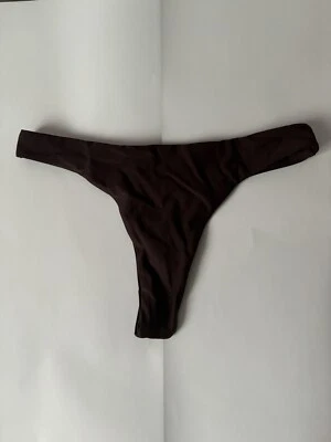 tanga string de Bain marron fluo sexy Shein taille L - Photo 1/4
